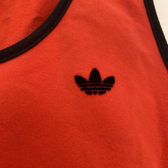 Retro 2004 Rare Adidas Orange Crop Top Tank Top - Picture 4 of 9